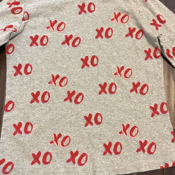 XO Family Matching Valentines Pajamas in Gray and Red! Worn one time! - Picture 3 of 7